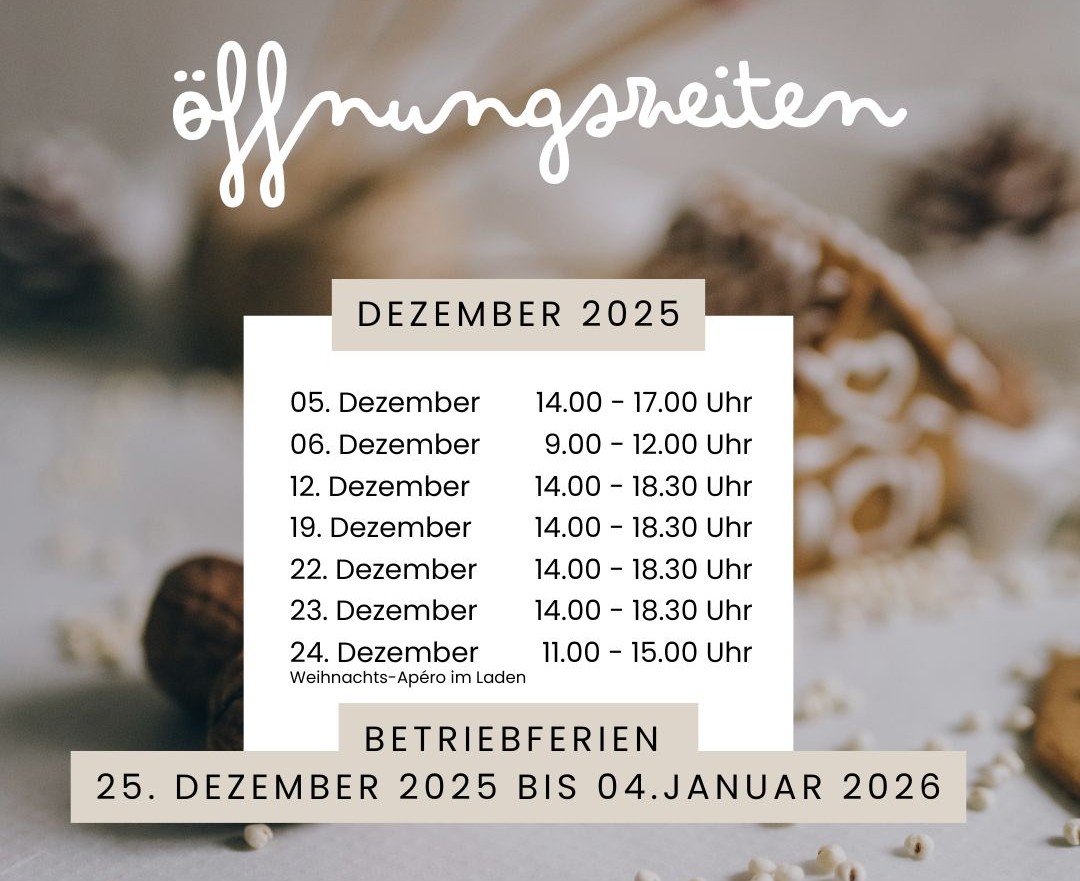 Öffnungszeiten Weihnachten 2025 - 1